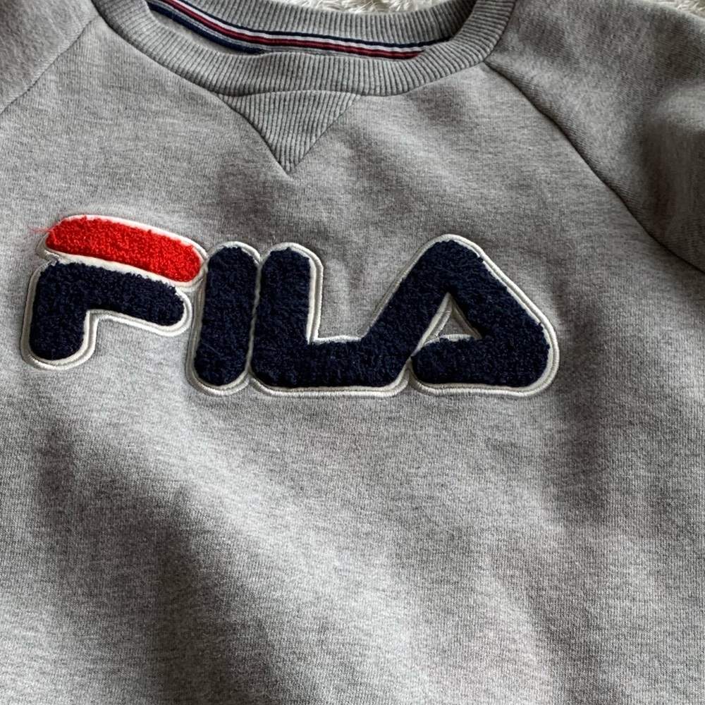 Grey FILA hoodie